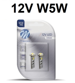 LED AUTO SIJALICA W5W 12V CANBUS BELA LB324AW M-TECH
